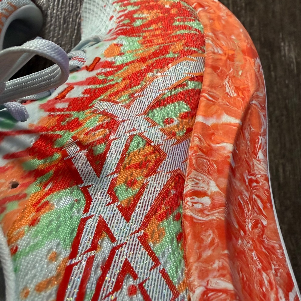 ASICS Noosa Tri 14 Running Shoes Mens Size 9 Orange Blue Multi Athletic Sneakers - Picture 6 of 8